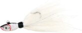 Jig, Bucktail with Rattle and Grub Keeper 2oz Sz:9/0 White