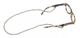 Glasses Strap, Woodland Cords Spec End Dark Tube with Beads