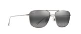 Sunglasses, Mikioi Frame: Matte Titanium Lens: Neutral Grey