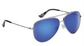 Sunglasses, Crew Frame: Silver Lens: Smoke Blue Mirror