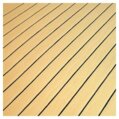 Deck Covering, 90 x 170cm with 40mm Staves Teak with Black