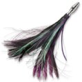 Lure, Flash Feather Rigged Trolling 3″ Black/Purple