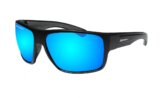 Sunglasses, Mana Floating Polarized Frame: Matte Black Lens: Ice Blue Mirror