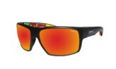 Sunglasses, Mana Floating Polarized Frame: Matte Black Lens: Red Mirror