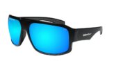 Sunglasses, Mega Floating Polarized Frame: Matte Black Lens: Ice Blue