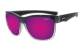 Sunglasses, Jaco Floating Polarized Frame: Smoke Crystal Lens: Pink Mirror