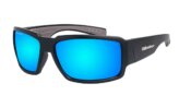 Sunglasses, Boogie Floating Polarized Frame: Matte Black Lens: Ice Blue Mirror