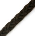 8 Strand Rope, Plaited Nylon 1/2″ (13mm) Black per Foot