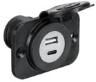 Plug, Standard with USB & C-Type Black