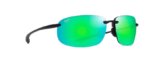 Sunglasses, Ho’okipa Xlarge Frame: Translucent Matte Grey Lens: MAUIGreen