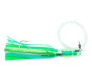 Lure, Trolling Rattle Jet Rigged 7/0 100Lb Pearl Green/Silver Mylar