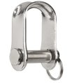 Shackle, Flat D PinØ:6mm W:14mm L:15mm BL:1361KG Stainless 316