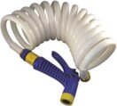 Coiled Hose, Coiled 1/2″ Length:25′ with Nozzle