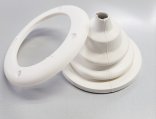 Cable Boot, Rubber White w/Screwed RingØ:105mm (Cut-outØ:55)