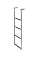 Ladder, Telescopic 3Step Length: 45-1/2″ Width: 12-1/2″ Stainless Steel