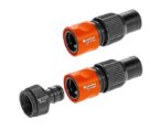 Connector Set, Profi Maxi-Flow Tap to 3/4″ Hose 4Pc