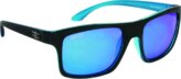 Sunglasses, Pamlico Black Frame/Blue Mirror Lens