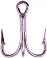 Treble Hook, Needle Point Size 4 Platinum 25 Pack