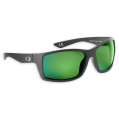 Sunglasses, Rafter Floating Frame: Matte Black Lens: Green Mirror