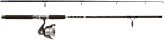 Rod/Reel, Surf Spin 9″ 2 Piece Premounted Black