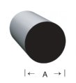 Seal Profile, Neoprene Round Ø3/8″ 100′ Roll per Foot