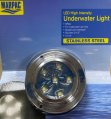 Underwater Light, LED ⌀:3-1/2″ 12V White