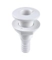 Thru Hull, Plastic 5/8″ White