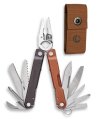 Leatherman Tool, Rebar Burnt Sienna Stainless Steel 17 Tools with Nylon Sheath