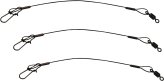 Leader Wire, 12″ 20Lb Heavy Duty Black 3Pk