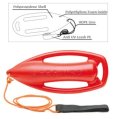 Personal Floatation Device, Lifeguard Emergency with Shoulder Strap & Towing Line