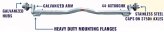 Axle, Torsion 1-1/16 x 1-3/8 Frame:80″ with Galvanize Hubs