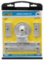 Anode Kit, Aluminum for Mercury Verado 4 Cyl with Fasteners Mil Spec 4Pc