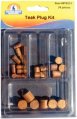 Teak Wood Plug Kit, Assorted 24Pc