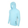 T-Shirt, Fishing Hoodie Exo-Tech Tahiti Blue