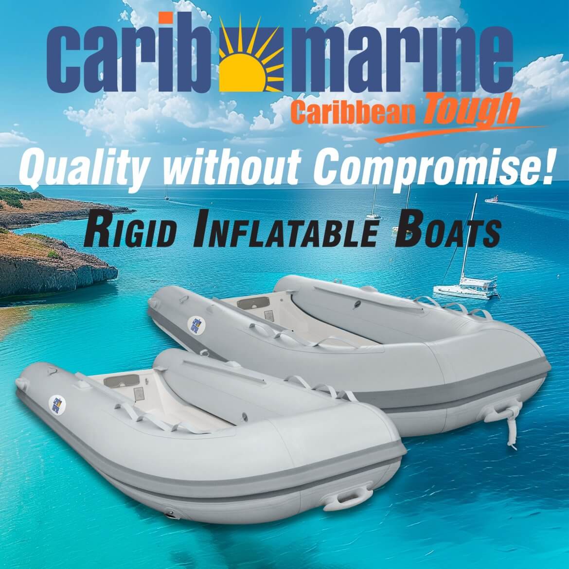 Rigid Inflatable boats RIBs
Designed to deliver the perfect balance between functionality and performance
These models have an ultra-strong double floor and a watertight forward storage compartment. Roomy interior affords plenty of cargo space and the lightweight construction tops the performance of larger, heavier RIBs.
Designed to deliver the perfect balance between functionality and performance, impressive both at rest and on the move.
The pronounced bow-sheer, V keel, large tube diameter and full-length lifting strakes of this series guarantees a great sea-going vessel and a smooth dry ride. It provides an ideal platform for use as a dive boat, rescue/response boat or coach/support boat.