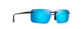 Sunglasses, Laulima Frame: Shiny Dark Grey Lens: Blue Hawaii