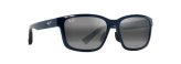 Sunglasses, Lehiwa Asian Fit Frame: Shiny Blue Lens: Neutral Grey