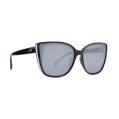 Sunglasses, Starfish Frame: Shiny Black Lens: Silver Mirror
