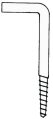 Screw Hook, Square Stainless Steel 32 x 3mm 10 Pc