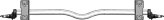 Axle, Torsion Straight Spindle:1.38×1.06″ Frame:60″ Galvanize