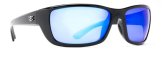 Sunglasses, Boca Frame: Shiny Black Lens: Blue Mirror