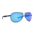 Sunglasses, Maverick Frame: Shiny Blue Lens: Blue Mirror