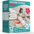 Vacuum Storage Bags, Various Sizes 12 Pack