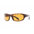 Sunglasses, Horseshoe Frame: Tortoise Lens: Amber