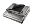 Tarpaulin, 2 x 3M Heavy Duty Silver/Black 180gsm 10MIL