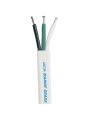 Wire, Tinned Flat 3 Strand 12ga White per Foot
