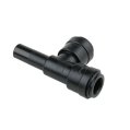 Stackable Tee, 15mm Plastic Black