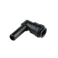 Elbow, Stackable 15mm Plastic Black