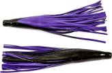 Skirt, Tuna Tail Double 5-1/2″ Purple/Black