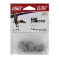 Lead, Egg Sinker 3/4oz 3Pk